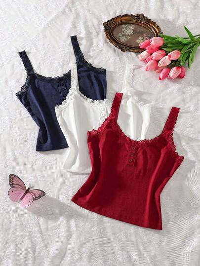 Snug Zone INS 3pcs Women Casual Sexy Slip Slip Top Set