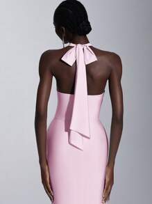 Elitara 优雅装饰纽扣弹力针织泳衣，带褶皱和开衩鱼尾裙，适合婚礼、派对、单身派对、度假、舞会、伴娘礼服（成人）