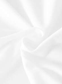 少女休闲优雅图案 T 恤套装，黑白撞色蝴蝶结装饰圆领 T 恤和喇叭长裤，适合度假、上学、春夏季 - 黑色 - 查看 8