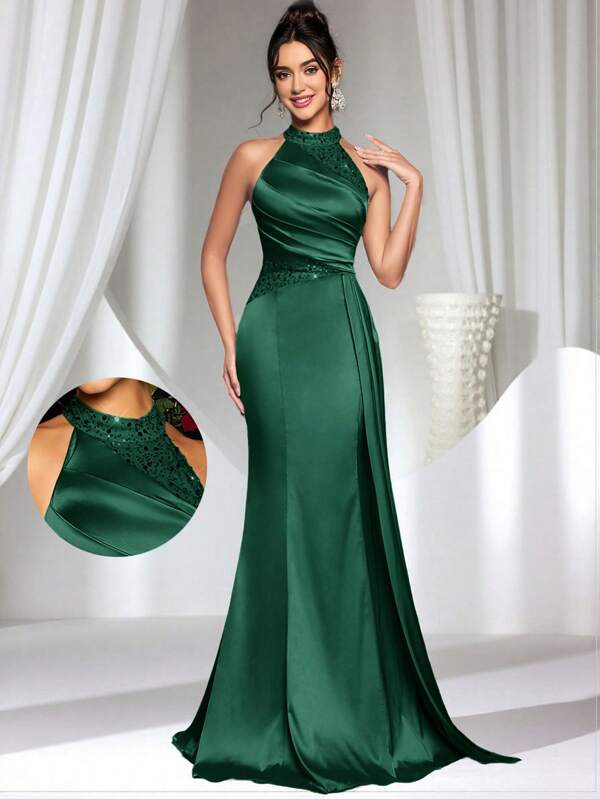 Coutiva Women's Elegant Evening Dress Suitable For Summer, Formal, Party Dress, Gown, For Wedding Guest