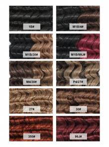 2pcs Braiding Hair Bulk No Weft Deep Wave Crochet Human Hair Solid Color 350# Virgin Human Hair Extension Knotless Braids Hair Extensions Halloween Costumes - S350 - View 7