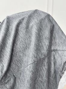 SHEIN Maternity Two Pieces Suits Women Short Set Women Plus Clothing Shorts Maternity Set Maternity Sets Summer Short Sets For Women Summer Outfits For Women - Grey - View 8