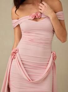 Enchnt Women's Solid Color Dress, Fashionable For Summer