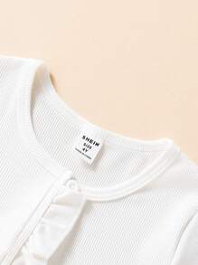 Elladie kids Bộ 3 chiếc áo len cardigan dài tay màu trơn cho nữ, phong cách tối giản, thích hợp mặc thường ngày vào mùa xuân và mùa hè - Nhiều màu - Xem 8