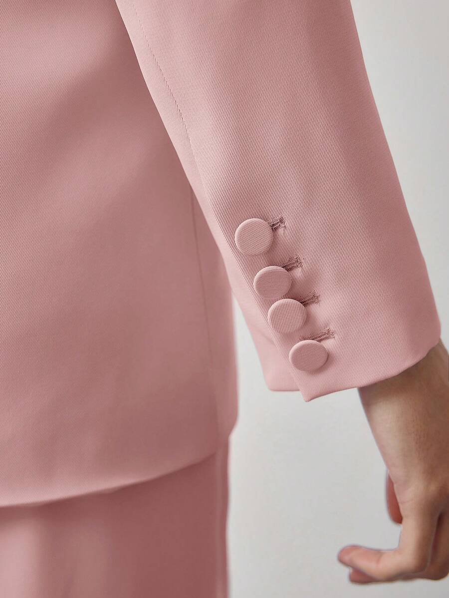 MOTF STUDIO SINGLE BUTTON STRUCTURED BLAZER