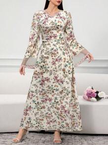 Al Najma Women's Turkish Caftan & Arabic Traditional Abaya Dress, Modest Kaftan