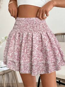 Breezaya 女士时尚碎花印花A字裙，适合度假海滩