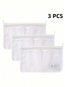 1 pieza/2 piezas/3 piezas Bolsa de malla de almacenamiento colgante de doble capa para refrigerador, bolsas de almacenamiento lavables para refrigerador, bolsillo colgante de almacenamiento multipropósito para el lateral del refrigerador adecuado para almacenar paquetes de salsa, condimentos, ketchup, etc. (azul y blanco)