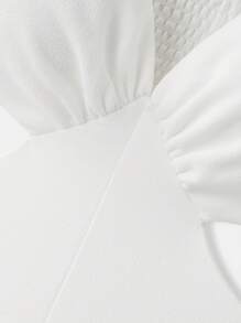 Maija 2025 Herbst/Winter Neu Weißer asymmetrischer Schnitt, asymmetrisches Schulterdesign, asymmetrischer Ausschnitt, Seitentasche Jumpsuit, modisch, modern, elegant, urban romantisch, raffiniert, Y2K, Country Music Festival, Old Money Stil, Korean Wave, Flughafen Reise, Straße, Hochzeitsgast, Geburtstag, Halloween, Business Lässig, Büro, Date, Party, Ausflug, Flughafen, Rückkehr zur Schule Herbst/Winter Damenoutfit