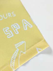 ROMWE MEN Prep 男士夏季时尚全印花短袖衬衫 - 黃色 - 查看 5