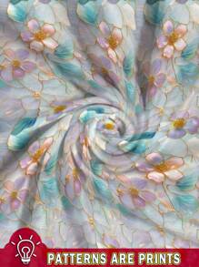 EMERY ROSE 2 bộ đồ áo và quần dài thanh lịch in hoa cỡ lớn cho nữ đi nghỉ - Nhiều màu - Xem 8