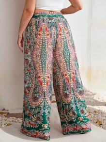 SHEIN CURVE+ Plus Size Loose Casual Pants, Suitable For Summer