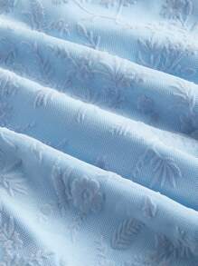 SHEIN MOD Light Blue Bow Strap Women's Spring Dress, Pink Short Dress,Sun Dress - Baby Blue - View 4