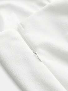 Maija 2025 Herbst/Winter Neu Weißer asymmetrischer Schnitt, asymmetrisches Schulterdesign, asymmetrischer Ausschnitt, Seitentasche Jumpsuit, modisch, modern, elegant, urban romantisch, raffiniert, Y2K, Country Music Festival, Old Money Stil, Korean Wave, Flughafen Reise, Straße, Hochzeitsgast, Geburtstag, Halloween, Business Lässig, Büro, Date, Party, Ausflug, Flughafen, Rückkehr zur Schule Herbst/Winter Damenoutfit