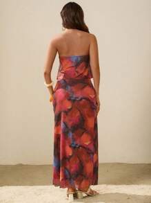 SHEIN Maternity Two Pieces Suits Summer Outfits For Women - Multicolor - View 2