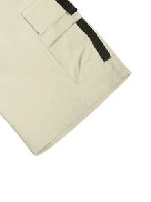 Manfinity Homme Men Flap Pocket Drawstring Waist Cargo Shorts - Beige - View 5