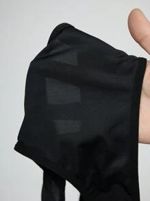 ROMWE Goth 1 pieza Tanga con aberturas en la entrepierna y decorado con estrellas y anillos con estilo gótico