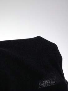 SHEIN EZwear Completo sportivo casual in maglia nero per donna