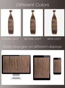 Seamless Clip Ins #6 Extensiones de cabello humano natural crudo de 7 piezas/set, color marrón chocolate, liso, sin costuras, PU, 12A - S6 - Ver 9