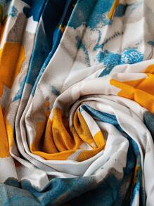 Trelyra 1 pieza Vestido envolvente elegante de mujer con escote en V, volantes, cinturón y mangas largas, diseño largo para mujer