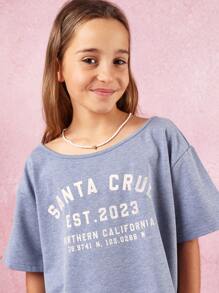 SUMWON Bộ đồ Santa Cruz cho kỳ nghỉ hè, áo crop top, chân váy tròn, phối đồ hai mảnh, trang phục thường ngày năng động, bộ đồ đi biển cuối tuần - Màu xanh lam - Xem 6
