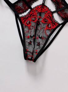 SHEIN 1pc Women's Sexy Butterfly Decor Cutout Jumpsuit