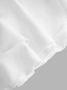 SHEIN Girlism 3件套纯色针织运动短裙套装 - 淡紫色 - 查看 4