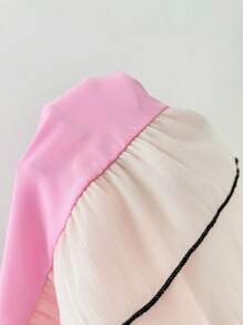 Chiquease 优雅性感纯色荷叶边不对称设计美人鱼连衣裙