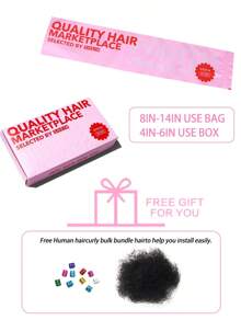 Boho Braids Extensiones de rastas de cabello humano de 4-12 pulgadas de opciones, con un grosor de 0.4 cm, 10 hebras, 100% cabello humano para hombres/mujeres, extensiones de cabello a ganchillo sin nudos - S1/27 - Ver 13