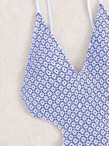 Swim Vcay Neuer Sommer Damen Einteiler Badeanzug mit verstellbaren Trägern, Doppelstoff, einzigartiges Mesh-Seitenschlitz Design