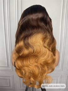 20inch 1BT4T27 Body Wave 13x4 Lace Frontal Wig Transparent Lace Human Hair Wig For Halloween Costumes - S1/4/30 - View 5