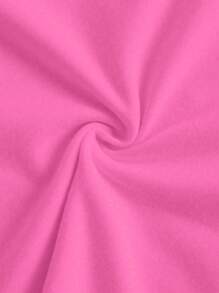 Women's Standard Fit Short T-Shirt, Fashionable For Summer - Hot Pink - View 5