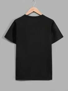 RueChic Set de 3 camisetas de manga corta regulares con estampado de vibe de verano para hombre