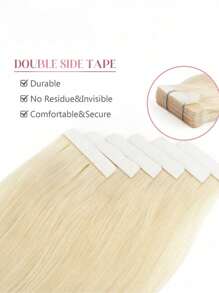 20pcs Straight 613 Human Hair Tape In Hair Extension Human Tape Ins 50G Blonde Color Hair Extensions For Halloween Costumes