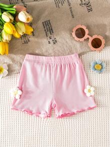 3pcs/Set New Style Baby Girls Summer Cute Ruffles Thin Shorts