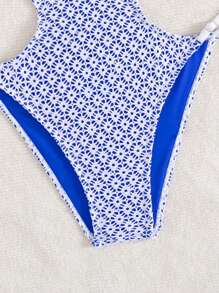 Swim Vcay Neuer Sommer Damen Einteiler Badeanzug mit verstellbaren Trägern, Doppelstoff, einzigartiges Mesh-Seitenschlitz Design