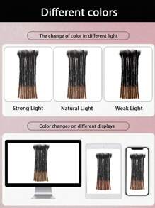 4-12 Inch Options 0.6cm Diameter 10 Strands 100% Human Hair Dreadlock Extensions For Man/Women Hair Extensions Crochet Human Hair Knotless Braids - S1/5 - View 7