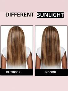 Straight Headband Wigs Highlighted Human Hair Machine Made Wig For Beginners Highlight Color