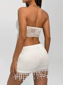 SHEIN Unity Women Two Pieces Outfits For Daily Wear - White - View 2