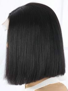 4x4 短款波波头蕾丝前部真人发假发透明蕾丝闭合预拔假发女士 - SNatural - 查看 6