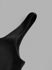 Slaydiva Multi-Pack Basic Slip Cami Top, Narrow Ribbed V-Neck Tank For Women, Black & White, Casual