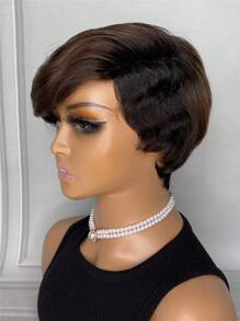 短小精靈髮型彩色假髮帶劉海 - S1/4 - 查看 4