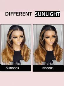 20inch 1BT4T27 Body Wave 13x4 Lace Frontal Wig Transparent Lace Human Hair Wig For Halloween Costumes - S1/4/30 - View 7