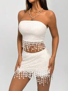 SHEIN Unity Women Two Pieces Outfits For Daily Wear - White - View 4