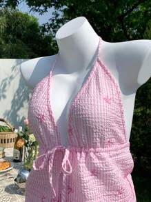 Comfortcana 女士日常两件套服装 - 粉色 - 查看 4