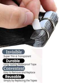 1 包接发胶带 50 克 波浪卷发真人发接发胶带发型接发 - S1 - 查看 7