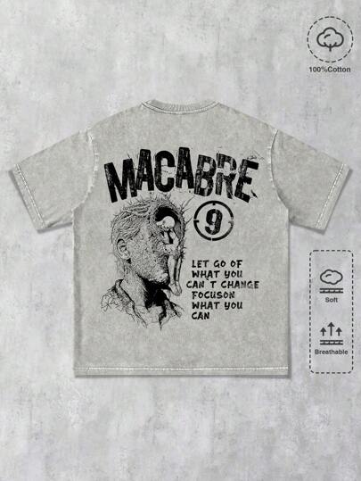 Street Life T-shirt à col rond et manches courtes pour hommes, à la mode pour l'été