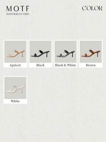 MOTF PREMIUM D-RING DETAIL SQUARE TOE MULE HEELED SANDALS, VACATION SHOES, FOR SUMMER NEW YEAR HOLIDAY, SPRING SHOES, SPRING BREAK EASTER PROM HEELS FOR CHRISTMAS - Brown - View 13