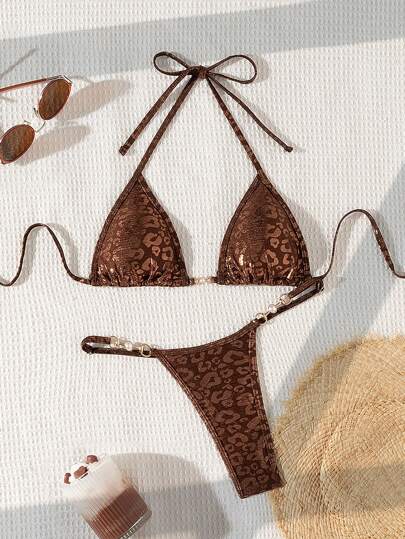 Shein swim wear 水着　茶色 brown 9010 Shein swim wear 水着茶色 brown 9010