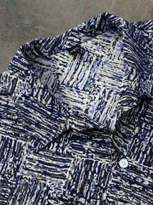 Manfinity Homme Conjunto de camisa y pantalones cortos para hombres, de moda para el verano